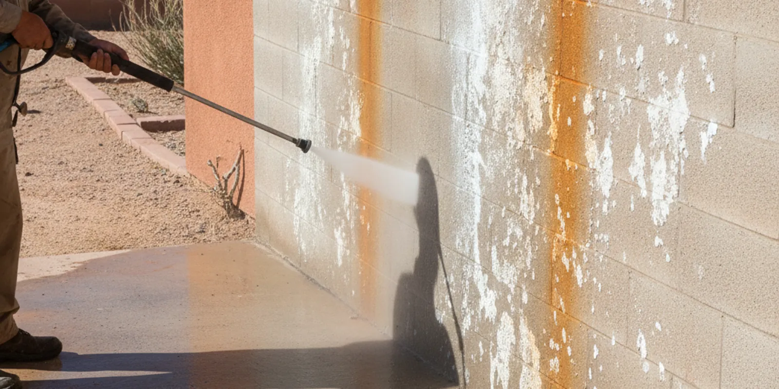 Rust & Efflorescence Removal in El Paso, TX